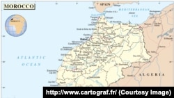 La carte du Maroc