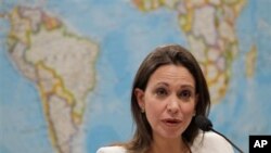 María Corina Machado fue invitada por el Senado brasileño para exponer la crisis política en Venezuela.