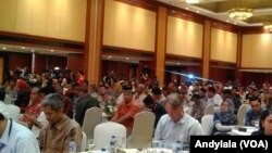 Badan Nasional Penanggulangan Terorisme menggelar silaturahmi dengan 124 napi terorisme dan 51 korban terorisme di Hotel Borobudur, Jakarta, 28 Februari 2018. (Foto:VOA/Andylala)