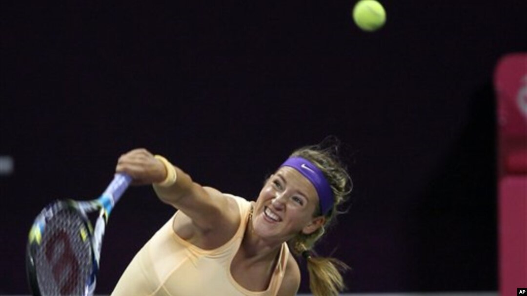Victoria Azarenka menang 6-2, 6-3 atas Romina Oprandi (foto, 13/2/2013).