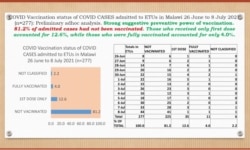 Image of the preliminary findings of the survey by Malawi Ministry of Health. (Courtesy: Malawi Ministry of Health)