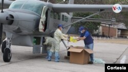 Las pruebas serán distribuidas en Tegucigalpa y San Pedro Sula. [Foto: cortesía Cancillería de Honduras]