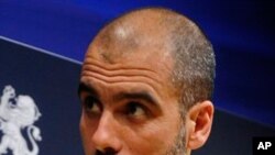 L'entraîneur espagnol de Manchester City Pep Guardiola, 23 mai 2010.