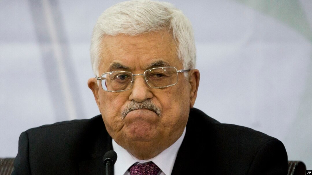 Prezident Mahmud Abbos Ozod Falastin tashkilotining majlisida qatnashmoqda. Ramalloh, 4-mart, 2015-yil.