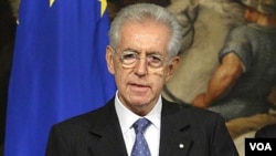 Perdana Menteri Italia Mario Monti (foto: dok).