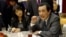 Taiwan's President Ma Ying-jeou discusses the bitter South China Sea island dispute between China and Japan at a Presidential Office press briefing in Taipei, Taiwan, Jan. 31, 2013.
