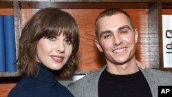 Actress Alison Brie, left, and then- fiancé actor Dave Franco attend "The Little Hours" cast party at Chase Sapphire on Main on Jan. 19, 2017 in Park City, Utah. 