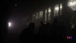Des passagers évacués après les explosions dans le métro de Bruxelles