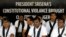 Members of a civil society group attend a silent protest to demand democracy, after Sri Lankan opposition leader Mahinda Rajapaksa was appointed prime minister when President Maithripala Sirisena dismissed Ranil Wickremesinghe, in Colombo, Sri Lanka, Nov. 21, 2018.
