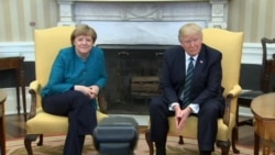 Trump, Merkel Meet in Oval Office