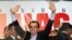 Opposition presidential candidate Oscar Ivan Zuluaga reacts as they go to the second round held in Bogota, May 25, 2014.