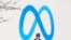 Корпоративне лого Meta біля штаб-квартири компанії у Менло-Парк, штат Каліфорнія, 7 березня 2023 року. (Фото: AP/Jeff Chiu)