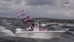 Նյու Հեմփշիրում հարյուրավոր քաղաքացիներ նավերով դուրս են եկել լիճ աջակցելու նախագահ Թրամփին: