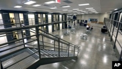 FILE – A housing unit in the west section of the State Correctional Institution at Phoenix in Collegeville, Pa. seen on June 1, 2018. If entertainer Bill Cosby gets even a day more than two years, he'll enter the state prison system, with a first stop at SCI Phoenix.