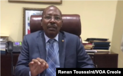 Pierre François Sildor, president of Haiti’s Senate. (Renan Toussaint/VOA Creole)