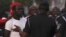 Supporters of presidential candidate Nana Akufo-Addo of the opposition New Patriotic Party (NPP) protest at the electoral commission in Accra December 9, 2012.