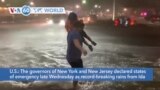 VOA60 World - Northeast floods: New York, New Jersey declare state of emergency