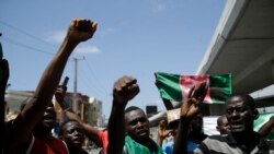 Manifestations contre la brutalité policière, à Lagos, au Nigeria, le 20 octobre 2020. 