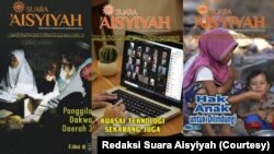 Cover majalah Suara Aisyiyah era 2000-an dan terbaru. (Foto: Redaksi Suara Aisyiyah)