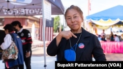 Thai American Early voting in Los Angeles, California