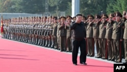 (FILE) North Korea's leader Kim Jong Un visiting the command of the 2nd Corps of the Korean People's Army on October 17, 2024.