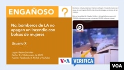 El departamento de Bomberos de Los Ángeles dijo en un correo electrónico que se tratan de baldes plegables para llevar agua.