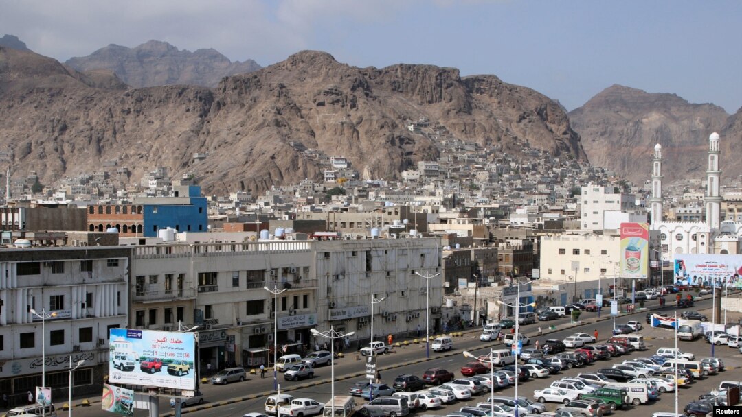 FILE - A general view of the southern port city of Aden, Yemen, Jan. 22, 2018. A rare tropical cyclone is threatening the city.