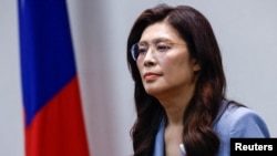 台湾主要在野党—国民党主席郑丽文在台北向媒体发表讲话，她定于4月7日至12日前往中国访问。(2026年3月30日)