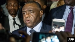 Jean-Pierre Bemba nsima na kotika nkombo na ye mpo na maponami na Kinshasa, 2 aout 2018. 