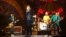 British veteran rockers The Rolling Stones' singer Mick Jagger (C) sings during a concert on their "Latin America Ole Tour" at Morumbi stadium in Sao Paulo, Brazil, Feb. 27, 2016. 