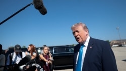 U.S. President Donald Trump departs Joint Base Andrews in Maryland