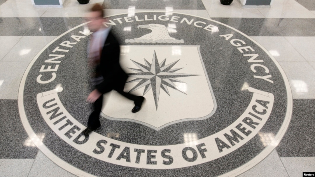 FILE - Lobby of the CIA Headquarters Building in Langley, Virginia.