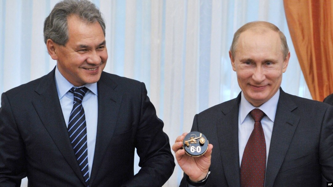 Сергей Шойгу и Владимир Путин