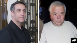 Fotos del 2019 de Michael Cohen, ex abogado del presidente Donald Trump, y del 2009 del narco colombiano Gilberto Rodrígez Orejuela. Ambos piden ser liberados por temor al coronavirus.