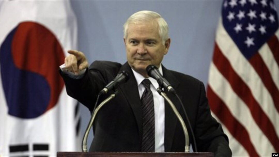Menhan AS Robert Gates tiba di Seoul Senin sore untuk pembicaraan tiga hari.