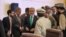 Phái đoàn của các nhà lãnh đạo Afghanistan gặp lãnh đạo chính trị của Taliban tại thủ đô Qatar ngày 18/7/2021.