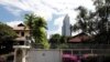 FILE - A view of an empty guard post outside former Prime Minister Lee Kuan Yew's Oxley Road residence in Singapore June 14, 2017. 