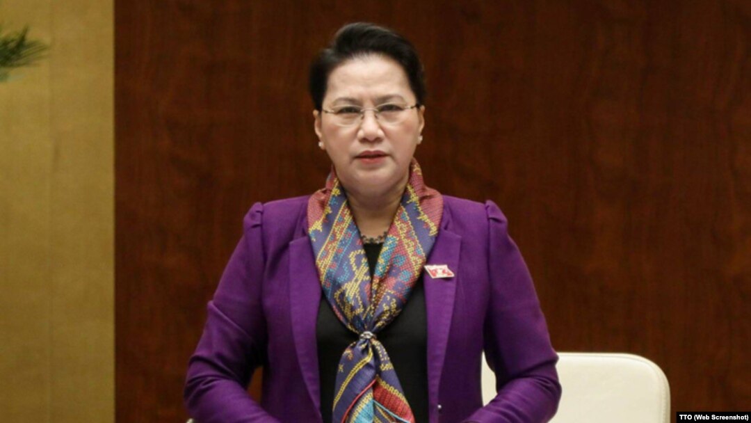 Chủ tịch QH Nguyễn Thị Kim Ngân trong phiên họp ngày 11/6/2018.