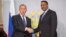 የሩሲያ የውጭ ጉዳይ ሚኒስትር ሰርጌ ላቭሮቭ የኢትዮጵያ የውጭ ጉዳይ ሚኒስትር ወርቅነህ ገበየሁ 