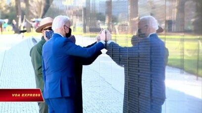 Tổng thống Biden viếng Đài tưởng niệm Cựu chiến binh Chiến tranh Việt Nam