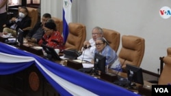 En la foto Gustavo Porras, presidente del Parlamento de Nicaragua. [Foto Houston Castillo/VOA].