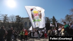 Protestna šetnja u Kragujevcu u okviru poziva na generalni štrajk (foto: FoNet)