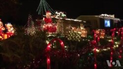 加州帕萨迪纳的圣诞灯饰