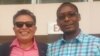 Trevor Carelse Juul with his campaign manager Stanley Makombe at the National Sports Stadium on Saturday. (Photo: Trevor Jull Facebook page)
