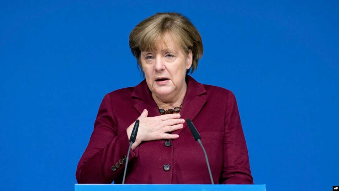 Nemačka kancelarka Angela Merkel na sastanku Demohrišćanske stranke 28. januara 2017.