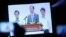 A video clip shows Formosa Ha Tinh Steel president Chen Yuan-cheng (C) offering an apology to Vietnamese government and people at a press conference on the recent fish deaths in Vietnam's central province, in Hanoi, Vietnam June 30, 2016. 