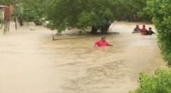 La imagen publicada por la agencia Reuters el 14 de noviembre de 2020, muestra el impacto de las inundaciones provocadas por el huracán Iota en Cartagena, Colombia.