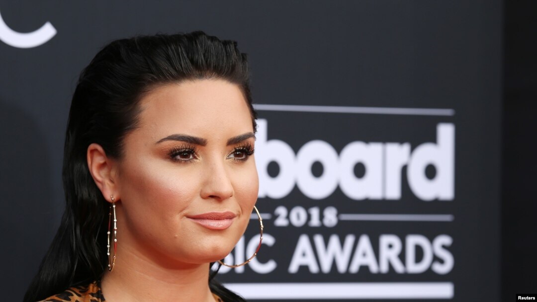 Penyanyi pop Demi Lovato tiba di Las Vegas, Nevada, untuk menghadiri 2018 Billboard Music Awards, 20 Mei 2018.