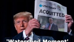 Trump Blasts Critics After Acquittal