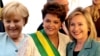 Las más poderosas: Merkel, Clinton y Rousseff